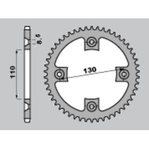 JR WYPRZEDAŻ ZĘBATKA TYLNA ALUMINIOWA (ANODOWANA) 4306 56 HONDA CR 80 / 85 '85-'07 KOLOR CZERWONY (ŁAŃC. 420)