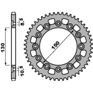PBR WYPRZEDAZ ZĘBATKA TYLNA 4309 42 C45 HONDA XL600/XL500/NX650/XR600/FX650 (JTR245/3.42) (ŁAŃC. 520)