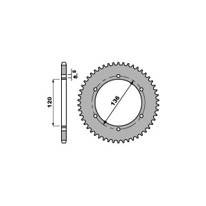 PBR WYPRZEDAŻ ZĘBATKA TYLNA 4322 47 C45 YAMAHA TZR 125 R 92-93 (ŁAŃC. 428)