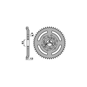 PBR ZĘBATKA TYLNA 4331 52 F DERBI 50 SENDA 96-99 (ŁAŃC. 420)