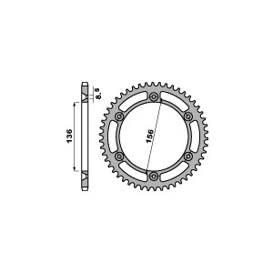 PBR Zębatka tylna 4365 41 C45 DR 650 SE (96-13) (JTR1791.41) (Łańc. 525)