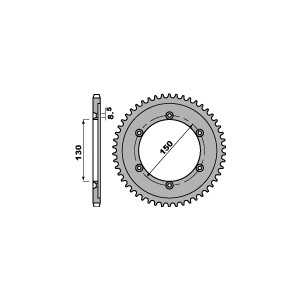 PBR ZĘBATKA TYLNA 4374 54 C45 HONDA XLR 125 (98-02) (JTR1249.54) (ŁAŃC. 428)