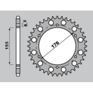 CHT WYPRZEDAŻ ZĘBATKA TYLNA 4392 42 TRIUMPH 900 (A4152046420)