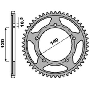PBR WYPRZEDAZ ZĘBATKA TYLNA 4398 49 C45 SUZUKI DL 1000 V-STROM '02-'19, GSX-R 1000 '01-'19, GSX-R /GSR '06-'10, DL 650 V-S