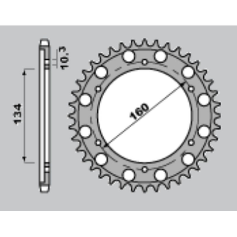 CHT WYPRZEDAŻ ZĘBATKA TYLNA 4399 40 (A4152060400)