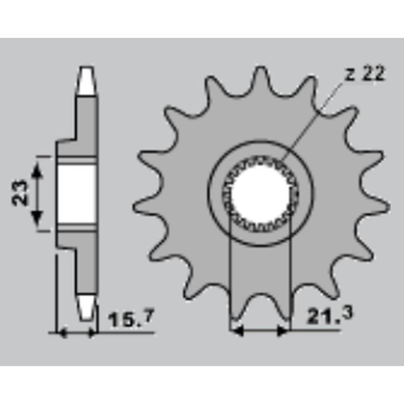 JR WYPRZEDAŻ ZĘBATKA PRZEDNIA 441 14 YAMAHA XT 600 '89-'98, XTZ 660 '91-'98 (JTF577.14)
