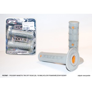 PROGRIP MANETKI PG799 OFF ROAD (22+25MM, DŁ.118MM) KOLOR SZARY/POMARAŃCZOWY (DWUSKŁADNIKOWE) (799-293) (PG799/7)
