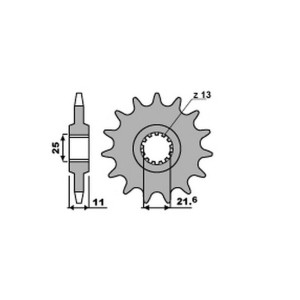 PBR WYPRZEDAZ ZĘBATKA PRZEDNIA 442 16 18NC (ŁAŃC. 532)