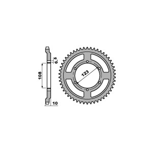 PBR WYPRZEDAZ ZĘBATKA TYLNA 4430 52 F DERBI 50/ PEUGEOT 50 (ŁAŃC. 420)