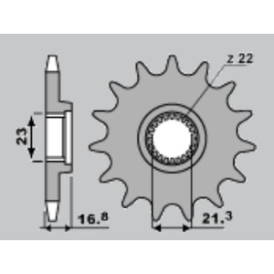 CHT Wyprzedaż Zębatka Przednia 443 16 Yamaha XJ 600 Diversion '92-'05