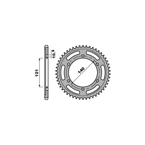 PBR ZĘBATKA TYLNA 4433 40 C45 MOTO MORINI 1200 07-09 (ŁAŃC. 525) (JTR-BRAK)