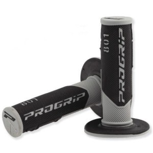 PROGRIP MANETKI PG801 OFF ROAD (22+25MM, DŁ.115MM) KOLOR SZARY/CZARNY (DWUSKŁADNIKOWE)