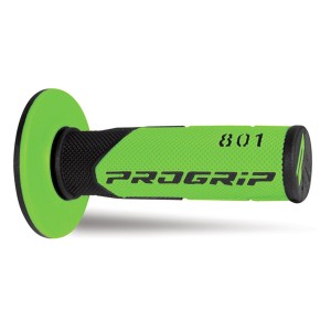 Manetki PROGRIP PG801 OFF ROAD czarno-zielone 22+25mm, dł.115mm
