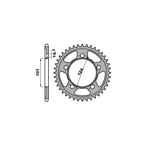 PBR ZĘBATKA TYLNA 4508 41 KTM 950/990/1190 RC8 /DUKE/ SUPERMOTO (JTR898.41) (ŁAŃC. 525)
