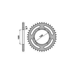 PBR WYPRZEDAZ ZĘBATKA TYLNA 4514 41 C45 GAS GAS 125/250 PAMPERA