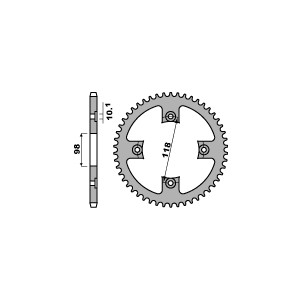 PBR Zębatka tylna 4585 42 C45 BMW S 1000 RR (09-11) (Łańc. 525) (JTR7.42)