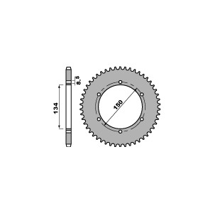 PBR ZĘBATKA TYLNA 463 48 C45 KMX 125 (86-03) (JTR463.48) (ŁAŃC. 428)