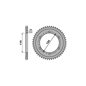 PBR WYPRZEDAZ ZĘBATKA TYLNA 485 46 F GILERA 125 (ŁAŃC. 428)