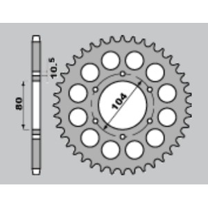 Wyprzedaż zębatka tylna 488 38 Kawasaki GPZ 550 '82-'83