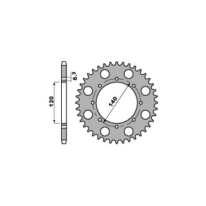 PBR ZĘBATKA TYLNA 491 44 C45 KAWASAKI KLE 500 (91-96) (ŁAŃC. 520) (JTR487.44)
