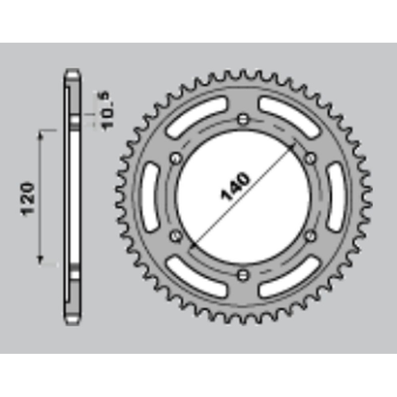 JR WYPRZEDAŻ ZĘBATKA TYLNA 498 42 KAWASAKI ZZR 600 '90-'06, VN 800 VULCAN '95-'06, TL 1000R/S '97-'02, GSX 1300R HAYABUSA