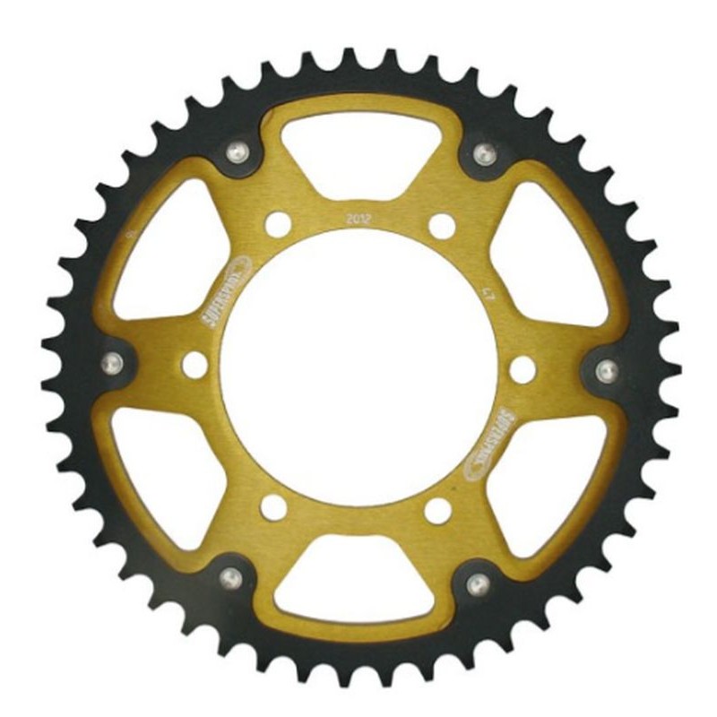 SUPERSPROX Zębatka Tylna Stealth (Stalowo-Aluminiowa) 498 45 Kawasaki ZZR 600 90-92, Suzuki GSXR 750 SRAD 96-97
