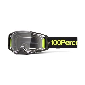 100 PROCENT GOGLE ARMEGA ORBAN - CLEAR LENS - KOLOR CZARNY/ŻÓŁTY SZYBKA PRZEŹROCZYSTA