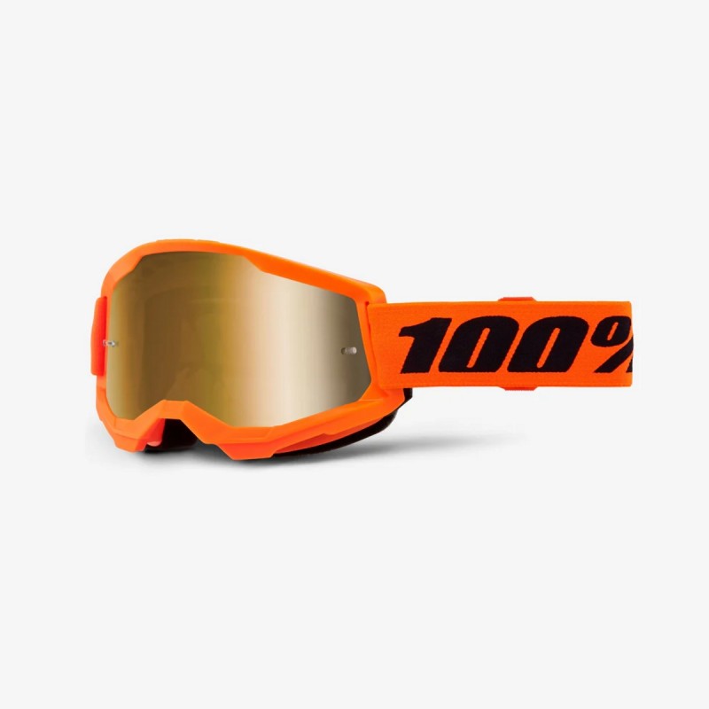 100 procent gogle model strata 2 neon orange - Gogle, Kaski i gogle