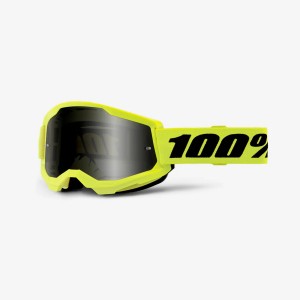 100 procent gogle model Strata 2 Sand Neon Yellow - Gogle, Kaski i gogle
