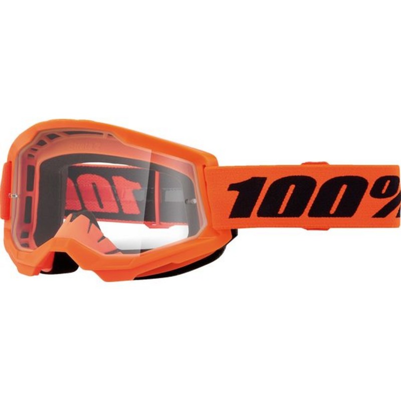 100 procent gogle model Strata 2 Youth Junior Neon Orange - Gogle, kaski i gogle