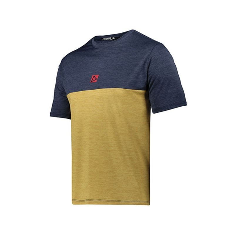 LEATT Koszulka Rowerowa MTB 1.0 Jersey Sand Kolor Piaskowy/Granatowy Rozmiar S