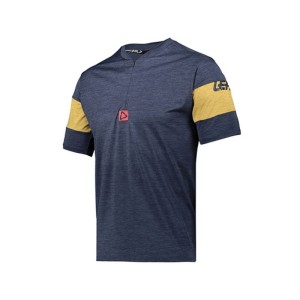 LEATT KOSZULKA ROWEROWA MTB 1.0 ZIP ONYX - Granatowy/Piaskowy - Rozmiar S