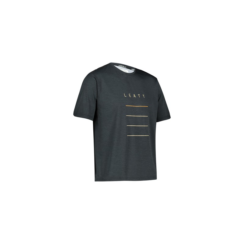 Koszulka rowerowa Leatt MTB Trail 1.0 Jersey Black - Rozmiar S