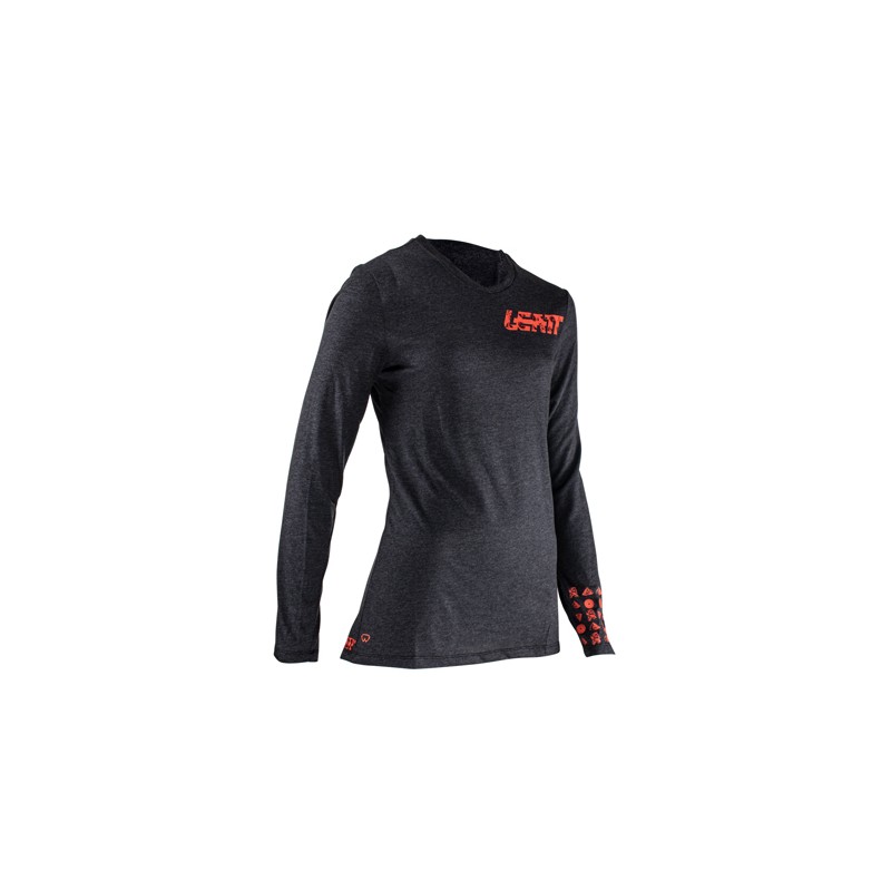 LEATT Koszulka Rowerowa Damska MTB Gravity 2.0 Jersey Black Rozmiar S