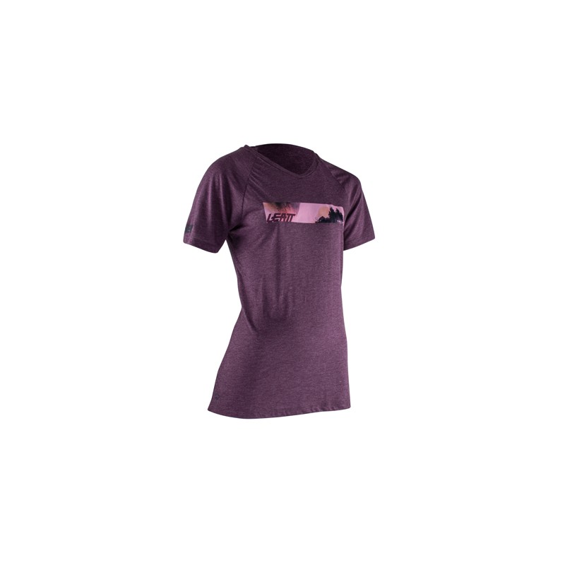 LEATT Koszulka Rowerowa Damska MTB AllMtn 2.0 Jersey Dusk Fioletowa Rozmiar M