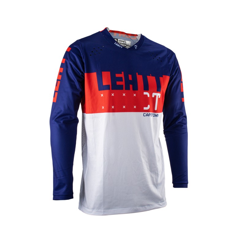 LEATT Koszulka Moto 4.5 Lite Jersey Royal Granatowy/Czerwony/Biały Rozmiar L
