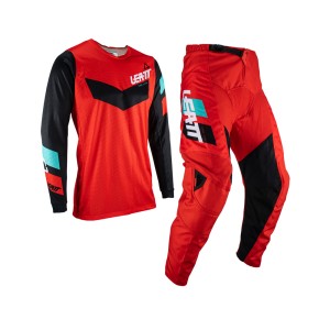 Leatt Zestaw Koszulka + Spodnie Moto Ride Kit 3.5 Red Rozmiar S