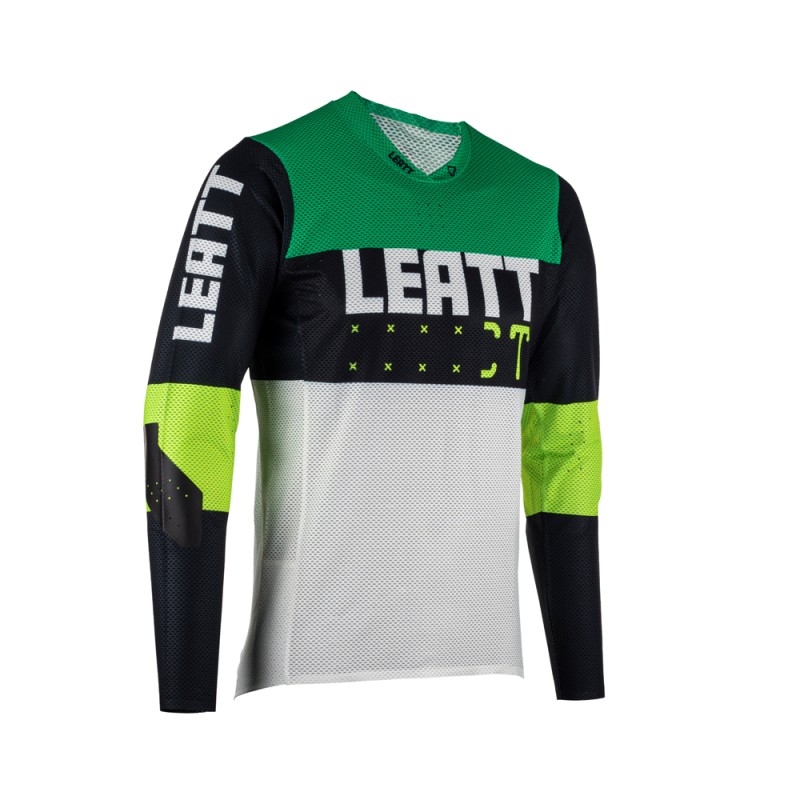 Leatt Koszulka Rowerowa MTB Gravity 4.0 Jersey Jade Zielony/Czarny/Biały Rozmiar L