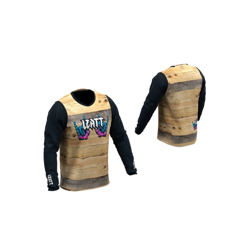 LEATT Koszulka Rowerowa MTB Gravity 3.0 Jersey Woody - Rozmiar M