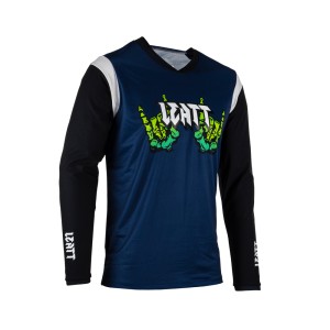 LEATT Koszulka Rowerowa MTB Gravity 3.0 Jersey Zombie Granatowy S