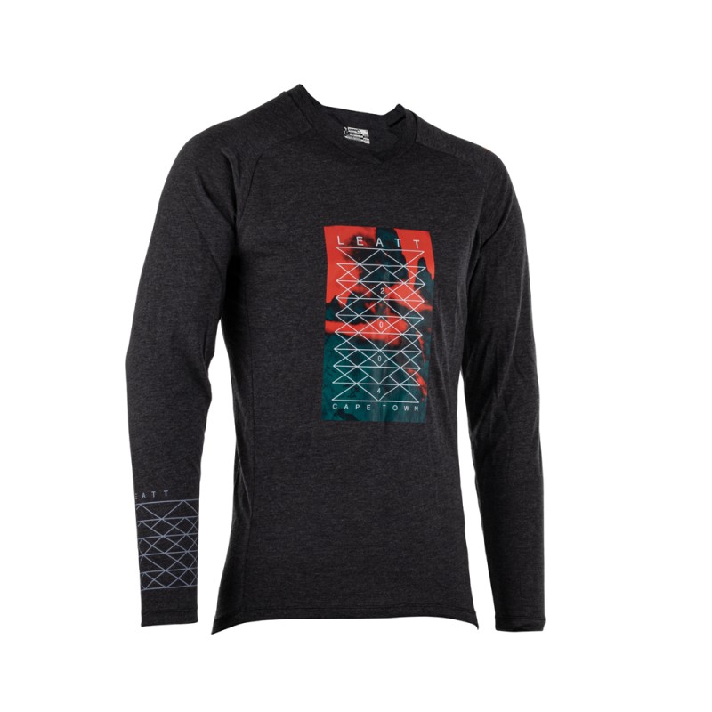 LEATT Koszulka Rowerowa MTB Gravity 2.0 Jersey Black Rozmiar L