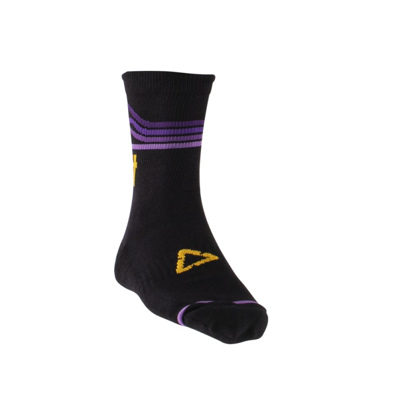 Skarpety rowerowe LEATT MTB Socks Velvet czarno-fioletowe L/XL (43-48)