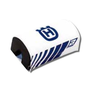 Osłona kierownicy Pro Taper 28mm - Logo Husqvarna - Kolor biały