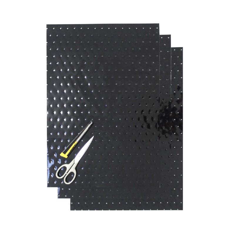 BLACKBIRD KOMPLET NAKLEJEK (OKLEIN) (FOLIA CRYSTALL 0,4 MM) (PERFOROWANA) 3 X ARKUSZ 47X33CM, KOLOR CZARNY