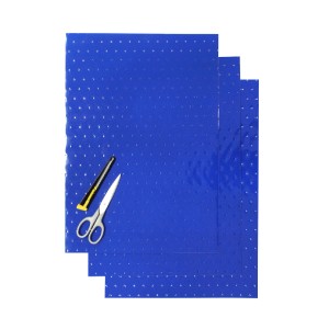 BLACKBIRD KOMPLET NAKLEJEK (OKLEIN) (FOLIA CRYSTALL 0,4 MM) (PERFOROWANA) 3 X ARKUSZ 47X33CM, KOLOR NIEBIESKI