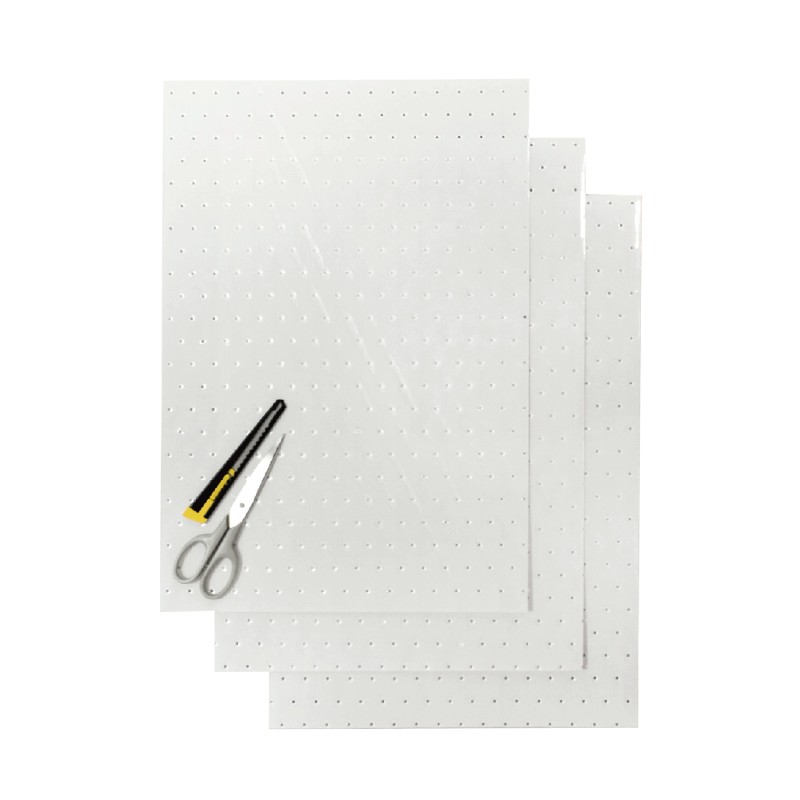 Blackbird Komplet Naklejek (Oklein) (Folia Crystall 0,4 mm) (Perforowana) 3 x Arkusz 47x33cm, Kolor Transparentny