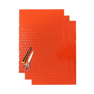 Komplet naklejek Blackbird - folia Crystall 0,4 mm, 3 arkusze 47x33cm, kolor pomarańczowy