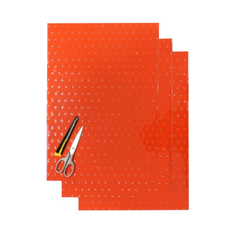 Komplet naklejek Blackbird - folia Crystall 0,4 mm, 3 arkusze 47x33cm, kolor pomarańczowy