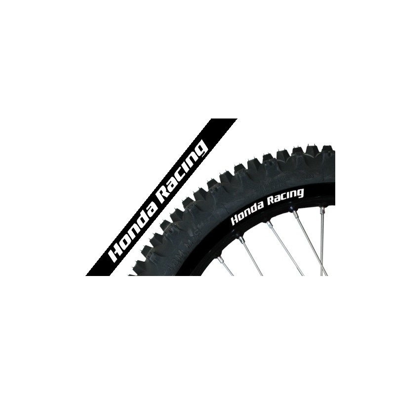 Komplet naklejek na felgi Honda Racing kolor czarny