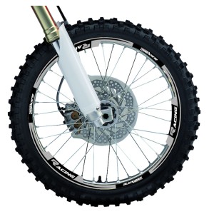 Komplet naklejek na felgi - kolor czarny - BLACKBIRD